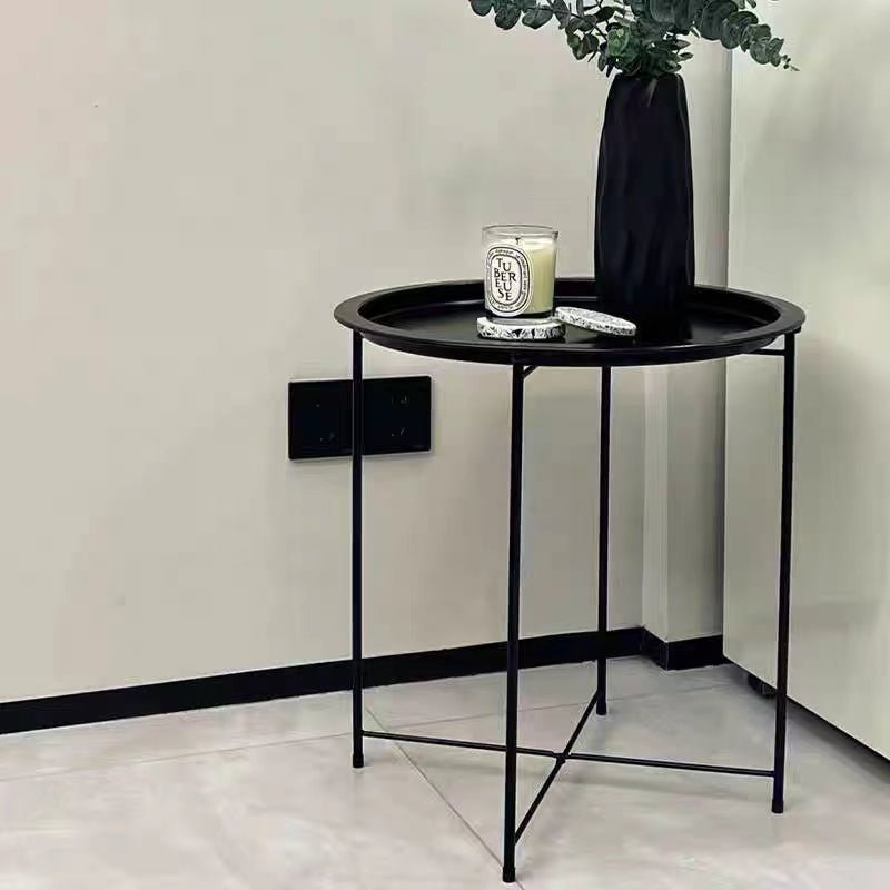 Lifespace Quality Round Patio Side End Table - Black - Lifespace