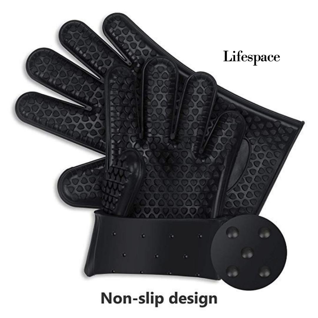 Lifespace Quality Silicone Braai Gloves - Lifespace