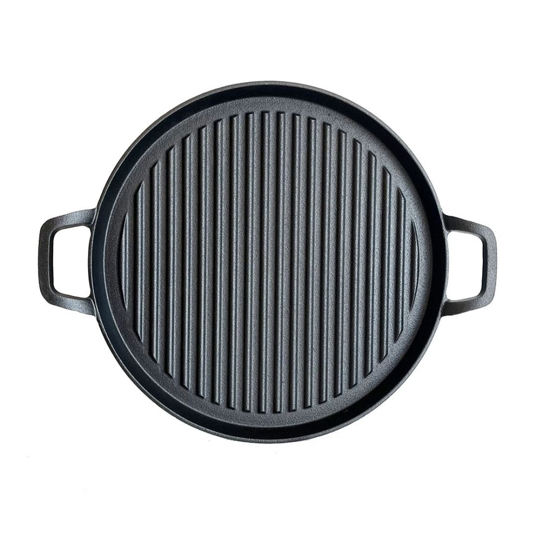 Lifespace Round Griddle Grill Pan - 31cm - Lifespace