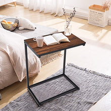 Load image into Gallery viewer, Lifespace Rustic Industrial C Shape Sofa Side Table - Lifespace