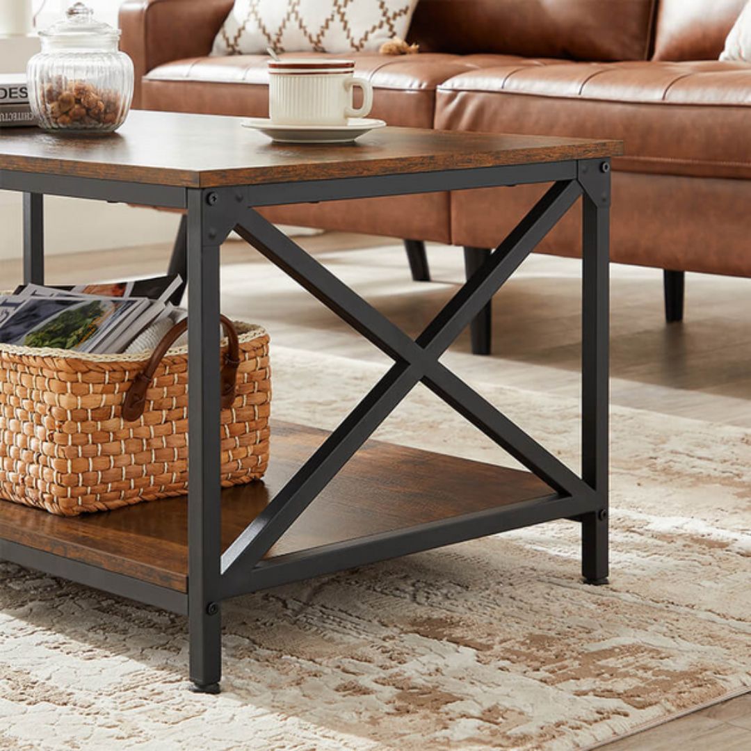 Lifespace Rustic Industrial Centre Coffee Table - Lifespace