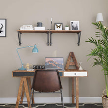Load image into Gallery viewer, Lifespace Rustic Industrial Floating Display Shelf Set - 2 shelves - Lifespace