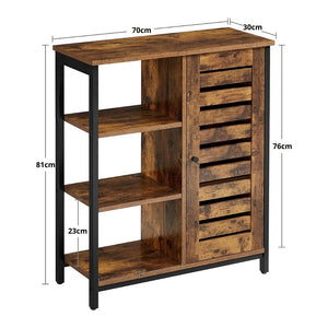 Lifespace Rustic Industrial Multipurpose Storage Cabinet with Shelves - Lifespace