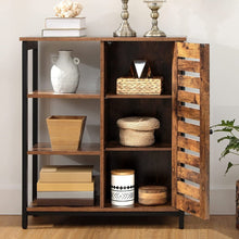 Load image into Gallery viewer, Lifespace Rustic Industrial Multipurpose Storage Cabinet with Shelves - Lifespace