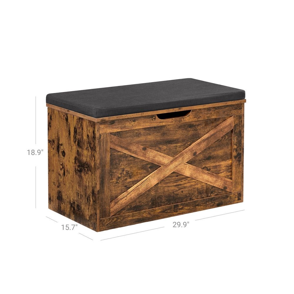 Lifespace Rustic Industrial Storage Box & Bench - Lifespace