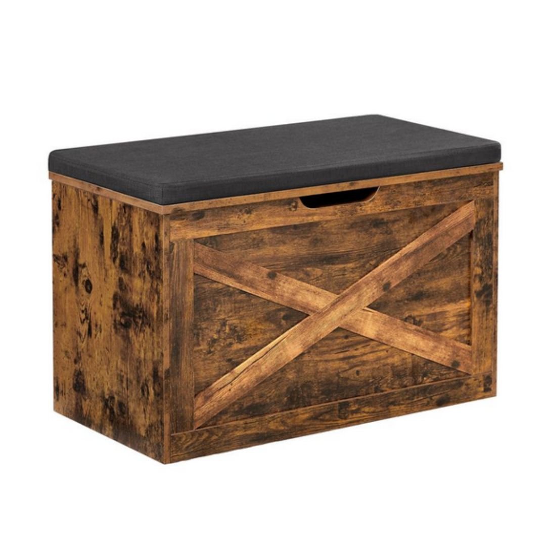 Lifespace Rustic Industrial Storage Box & Bench - Lifespace