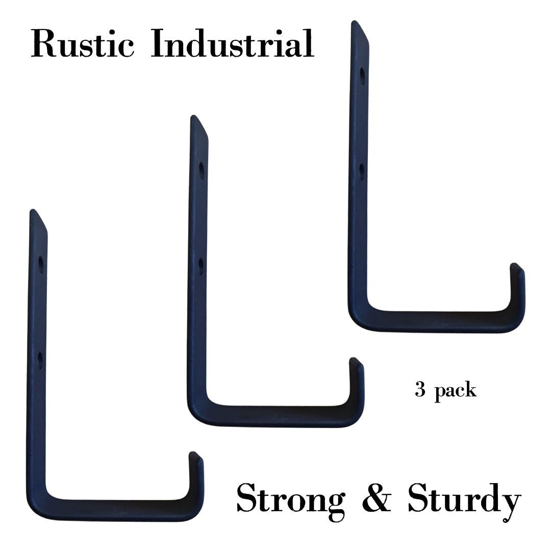 Lifespace Rustic Industrial Utility L-hook - 3 pack - Lifespace