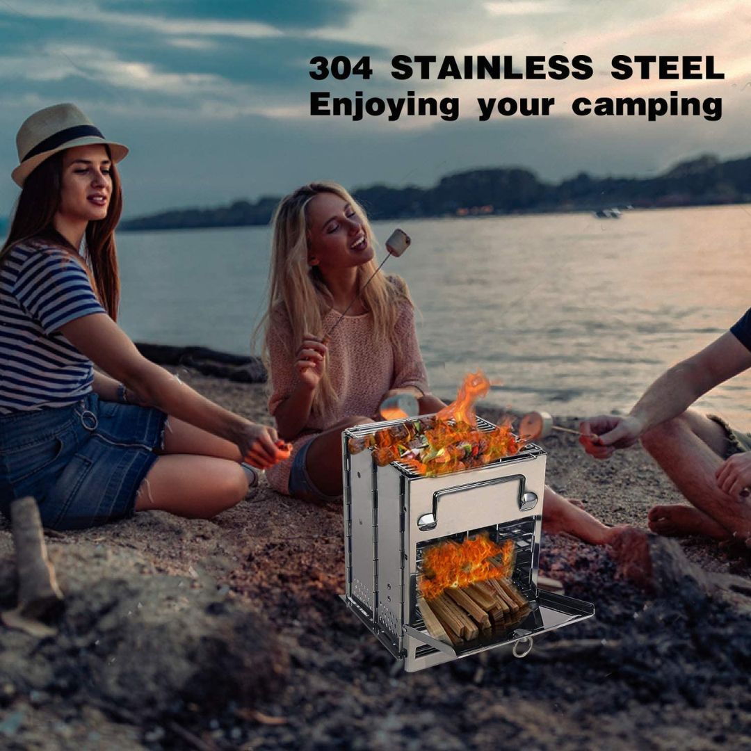 Lifespace Stainless Steel Camping & Hiking Stove in Carry Bag - Lifespace