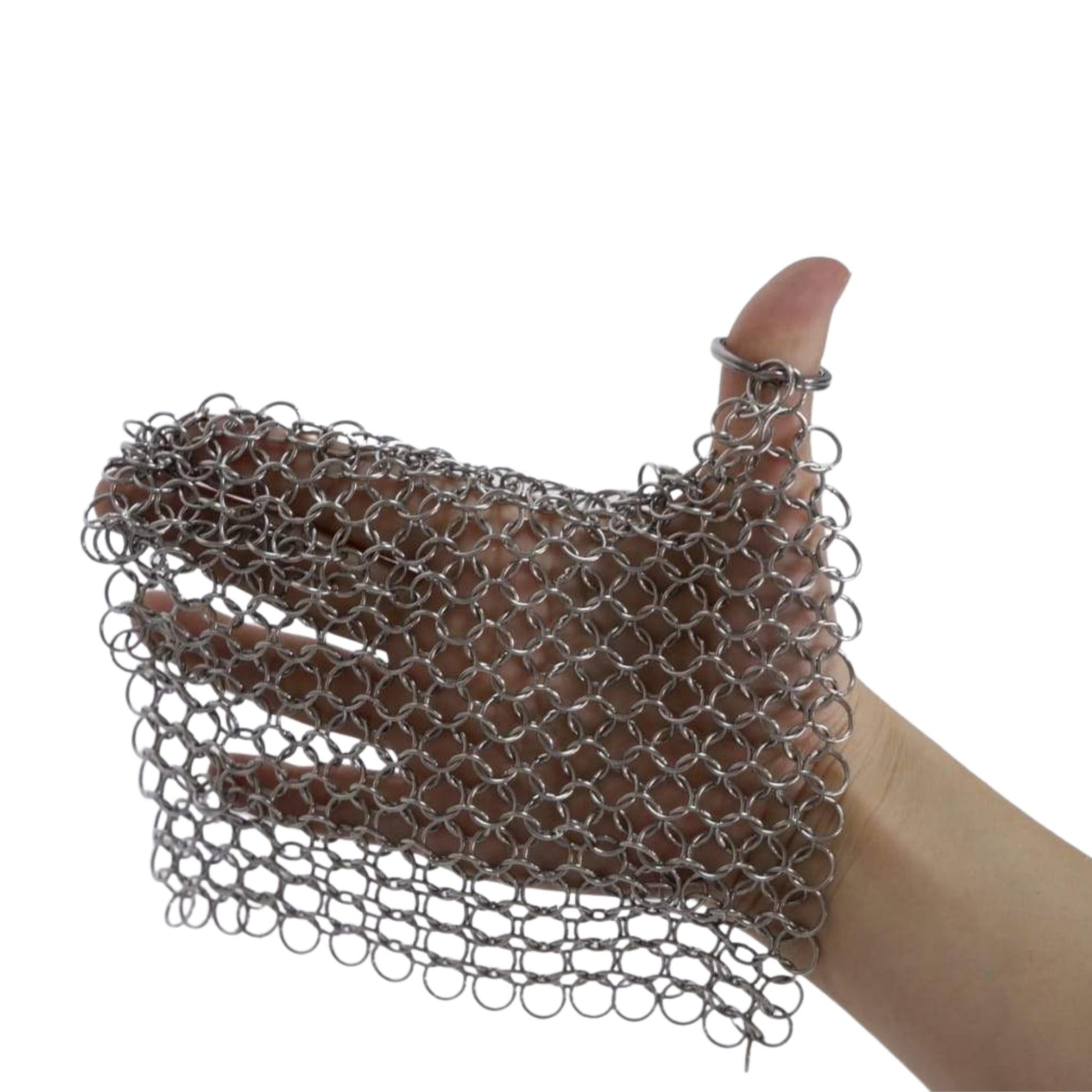 Lifespace Stainless Steel Cast Iron (Potjie) Chainmail Scrubber - Lifespace