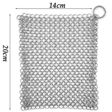 Load image into Gallery viewer, Lifespace Stainless Steel Cast Iron (Potjie) Chainmail Scrubber - Lifespace