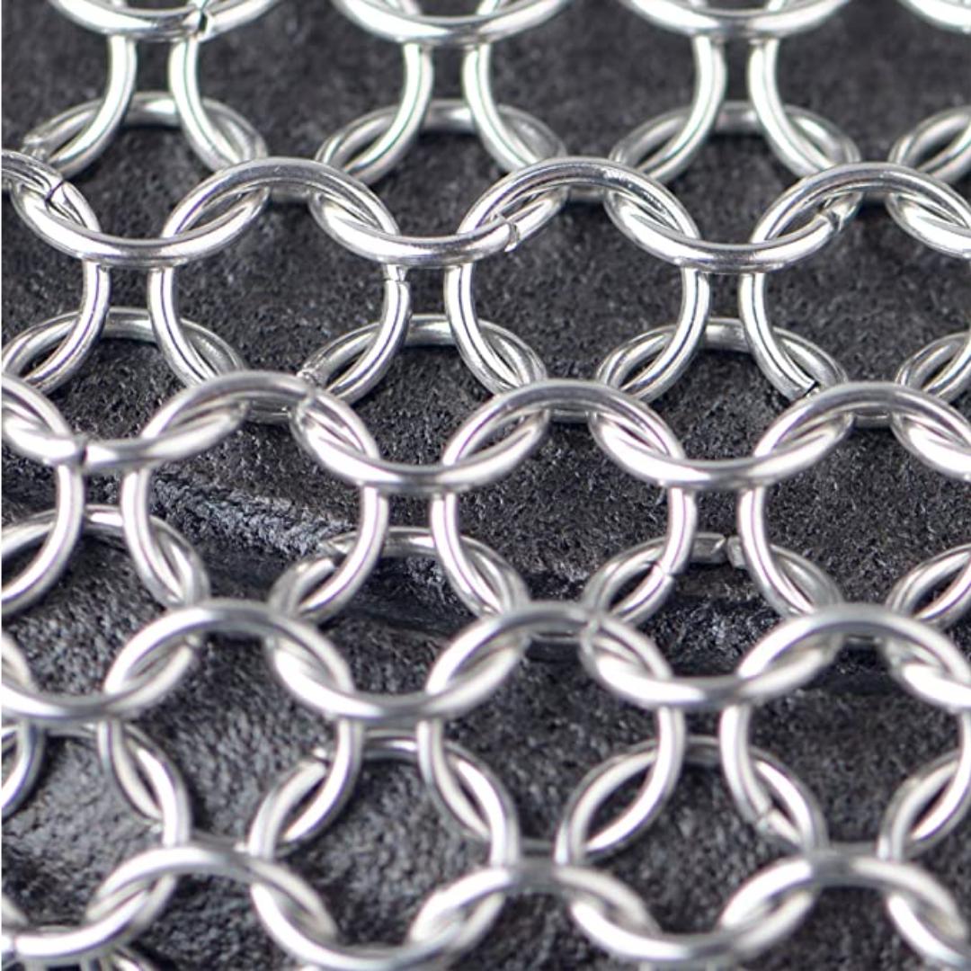Lifespace Stainless Steel Cast Iron (Potjie) Chainmail Scrubber - Lifespace