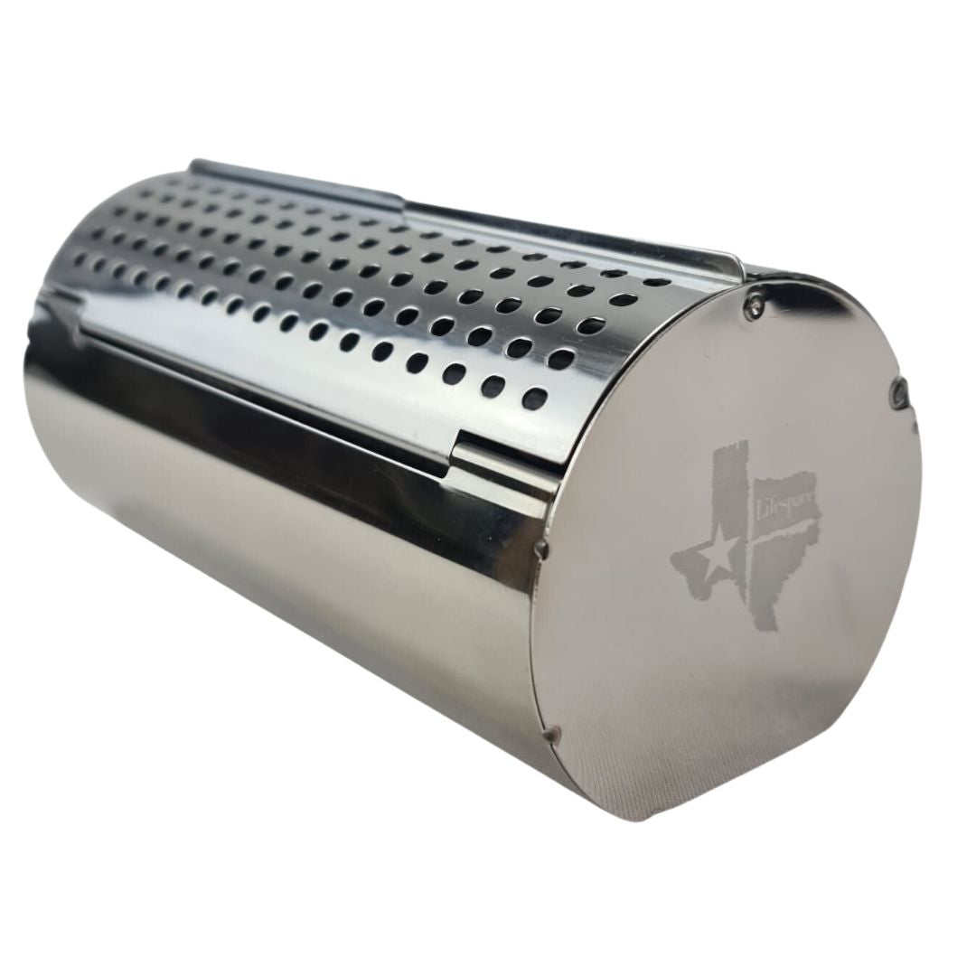 Lifespace Stainless Steel Mini Wood Chip or Pellet Smoker Box - Lifespace