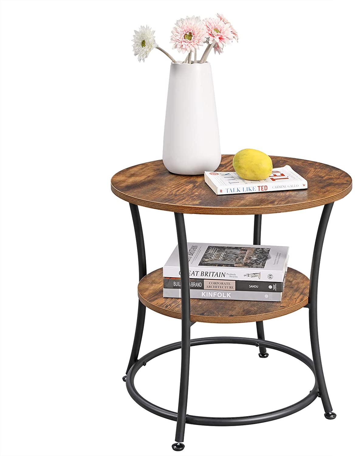 Lifespace Unique Living Room Round Coffee Side Table - Lifespace