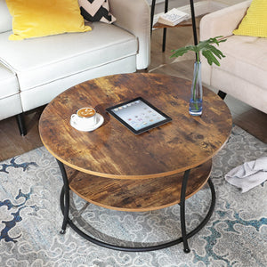 Lifespace Unique Living Room Round Low Height Coffee Table - Lifespace