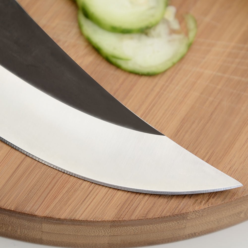 Lifespace Viking Style Chef Knife with Wood Handle & Sheath - Lifespace