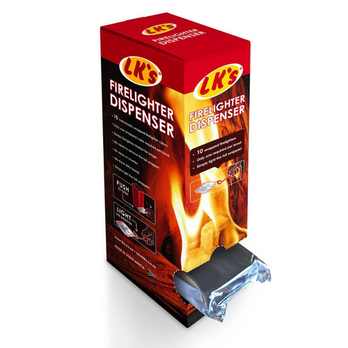 LK’s Firelighters Dispenser - 10 Blocks - Lifespace