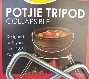 LK's Potjie Tripod - Collapsible - Mild Steel - Lifespace