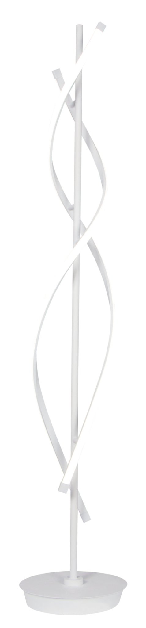 Matt White Aluminium and Acrylic LED Floor Lamp with Remote Control -40W LED (Included) - Lifespace