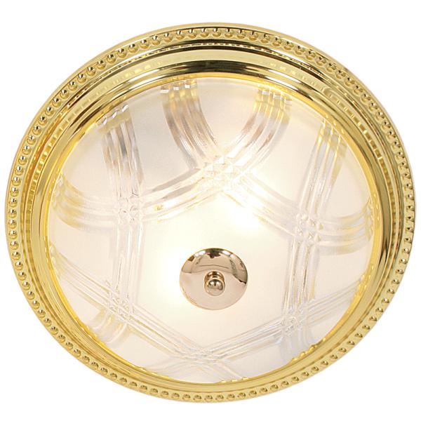 Metal Base with Clear and Frosted Patterned Glass CF214 GOLD - Lifespace