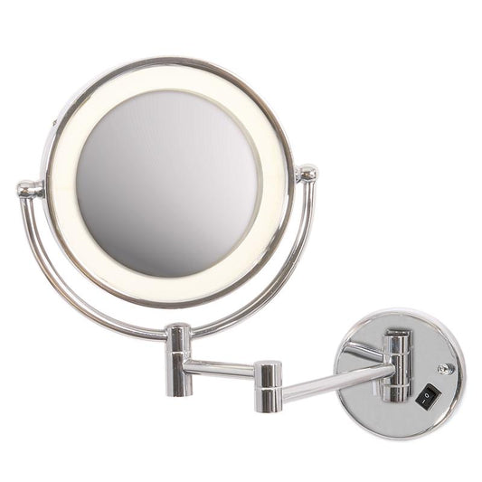 Polished Chrome Mirror Wall Light with Switch - Lifespace