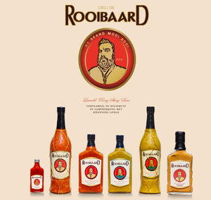 Rooibaard 'Kwaadbaard' Hot Chillie Sauce - "hy brand bloed rooi" - Lifespace