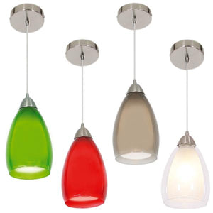 Satin Chrome Pendant with Double Glass Clear Outer - Lifespace
