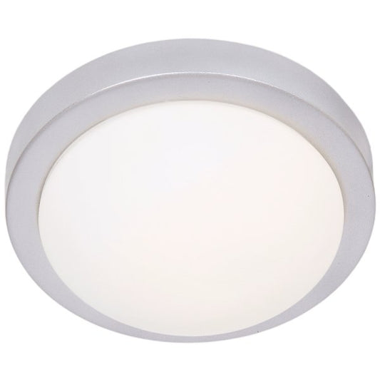 Silver Metal Base with White Glass CF3008LG SILVER - Lifespace