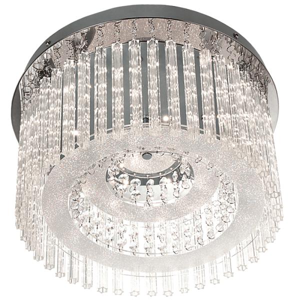 Stainless Steel LED Ceiling Fitting with Glass and Acrylic Crystals CF294 LED - Lifespace