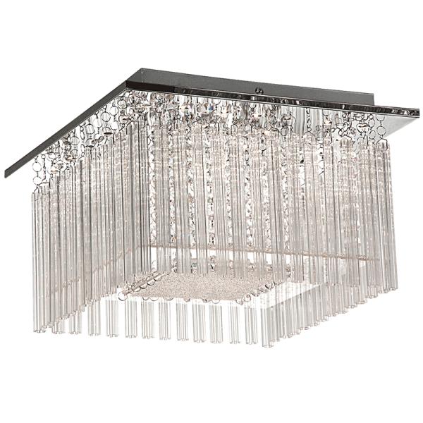 Stainless Steel LED Ceiling Fitting with Glass and Acrylic Crystals CF296 LED - Lifespace