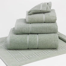 Load image into Gallery viewer, Terry Lustre 525gsm Grecian Key Bath Mat - various colours - Lifespace